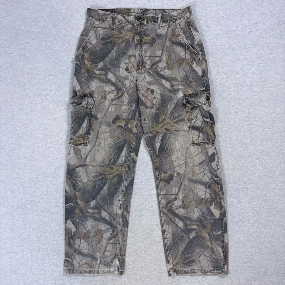 Vintage Wrangler Outdoor Gear Realtree Hardwoods Camo Cargo Pants Distressed